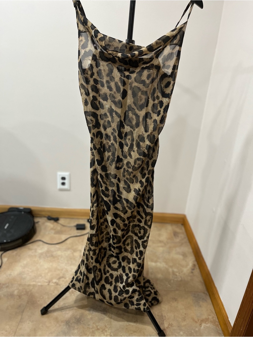 Nasty Gal Leopard Print Tan and Black Handbag